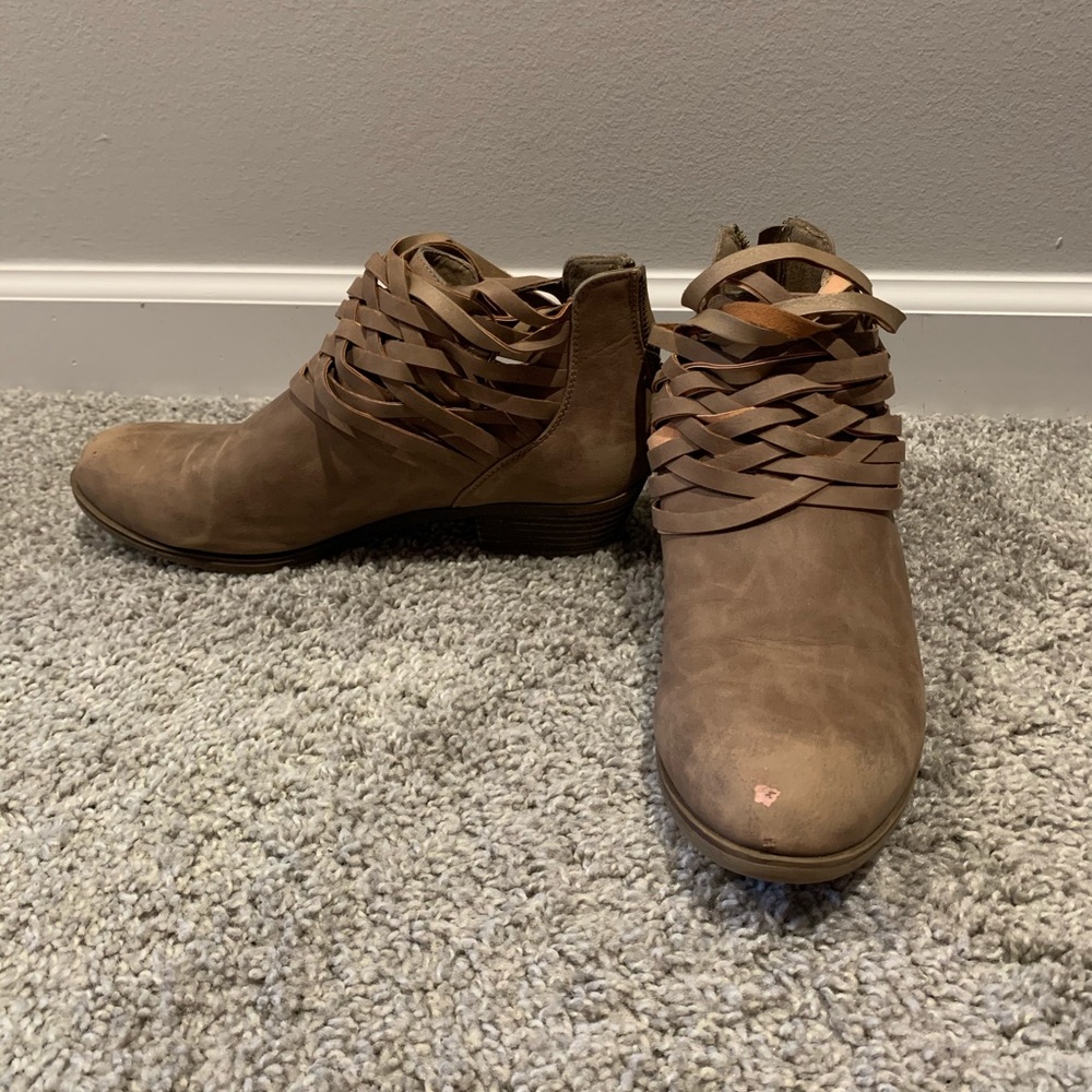 Brown Booties - Women’s 8 1/2